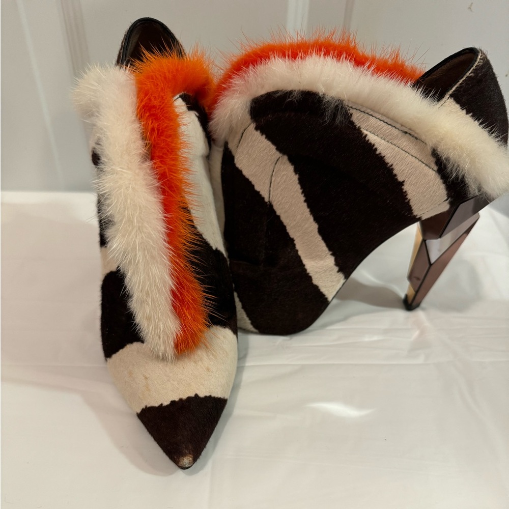 100% Authentic Fendi Zebra Print